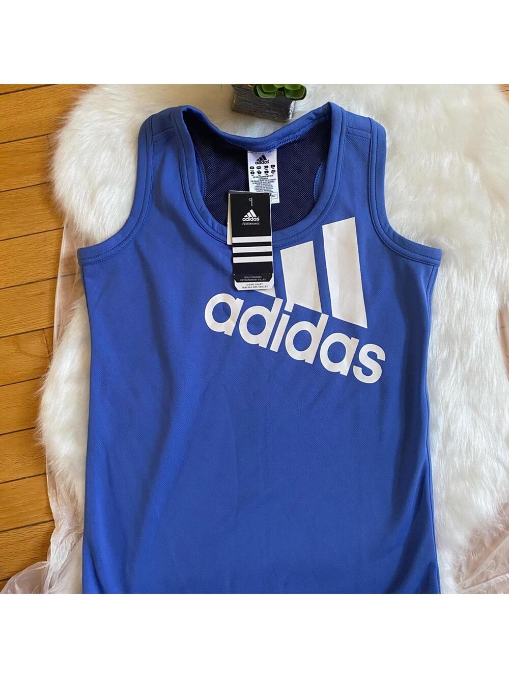 Adidas G Reverse Blue Tank Top Size XL